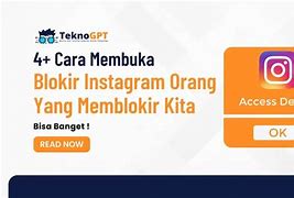 Cara Blokir Instagram Orang